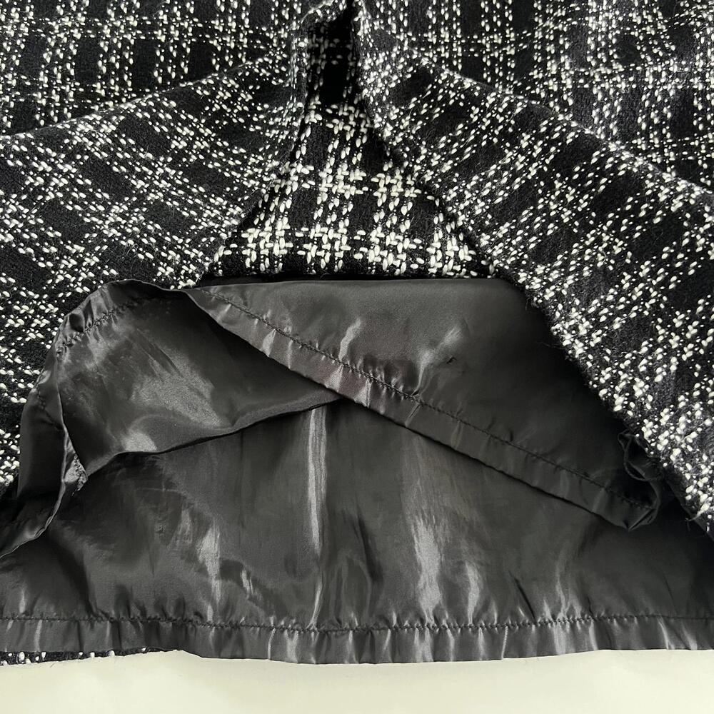 Versailles Chic Black and White Plaid Mini Skirt Size‎ 12 - Picture 5 of 6